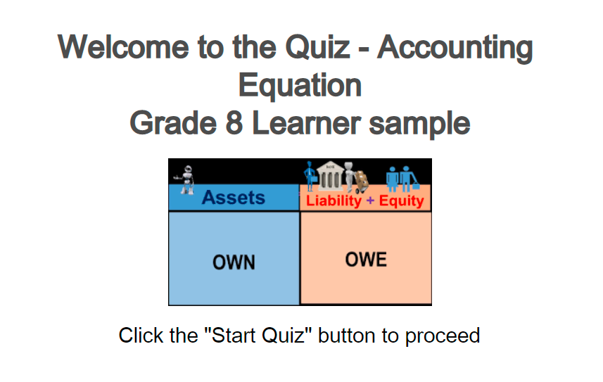 Gr 8 Quiz Accounting Equation Wced Eportal